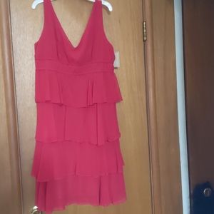 Red cocktail dress by Jonathan Martin